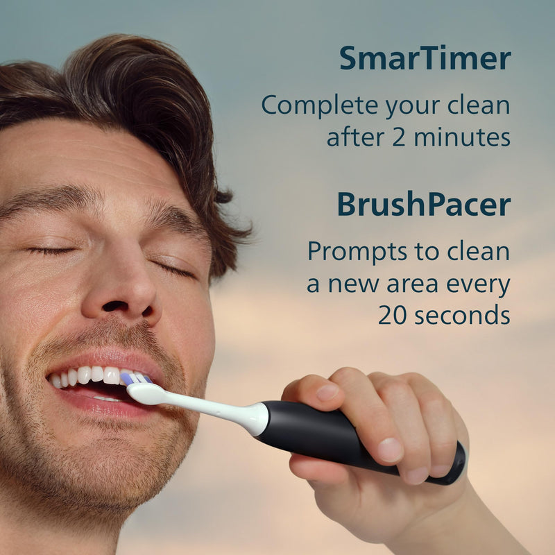 Philips Sonicare 6100 Electric Toothbrush HX7401/06, Black