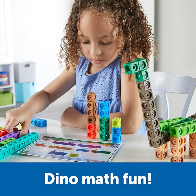 Learning Resources - Mathlink Kindergarten Math Activity Set - Dino Time!