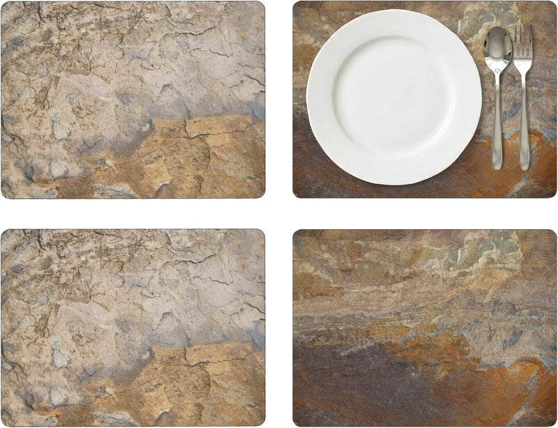 Pimpernel - Earth Slate Place Mats (Set of 4)