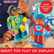 Made By Me superhero figures with posable arms and legs