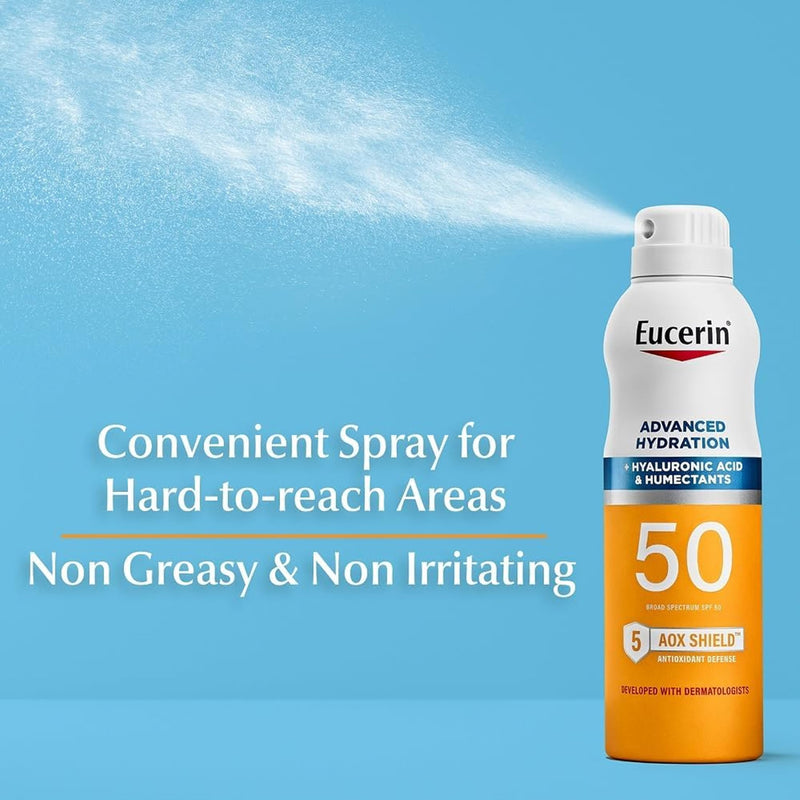 Eucerin Complete Hydration Body Sunscreen Spray SPF 50, 170 g