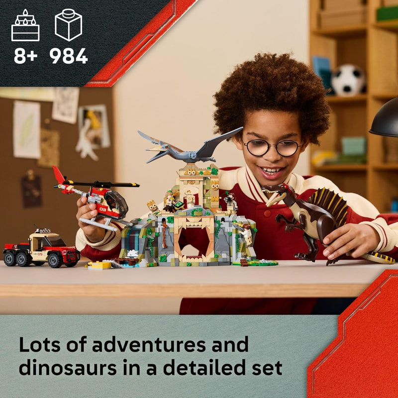 LEGO - 76976 - Jurassic World - Spinosaurus & Quetzalcoatlus Air Mission - 984 Pc