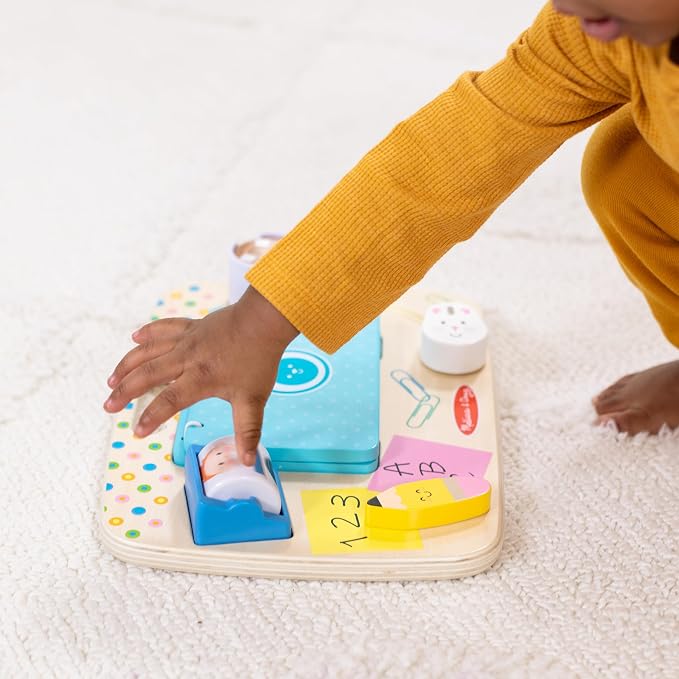 Melissa & Doug - Wooden Work & Play Desktop Activity Board