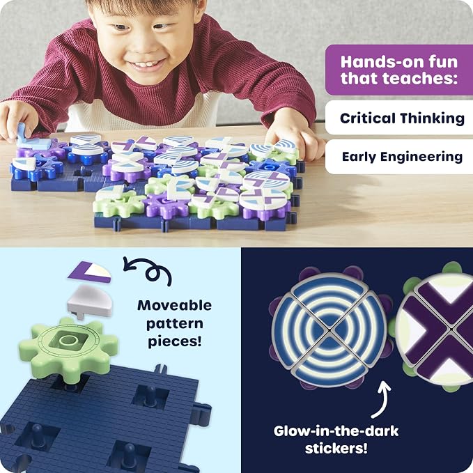 Learning Resources - GEARS! GEARS! GEARS! GLOWING PATTERN GEARS