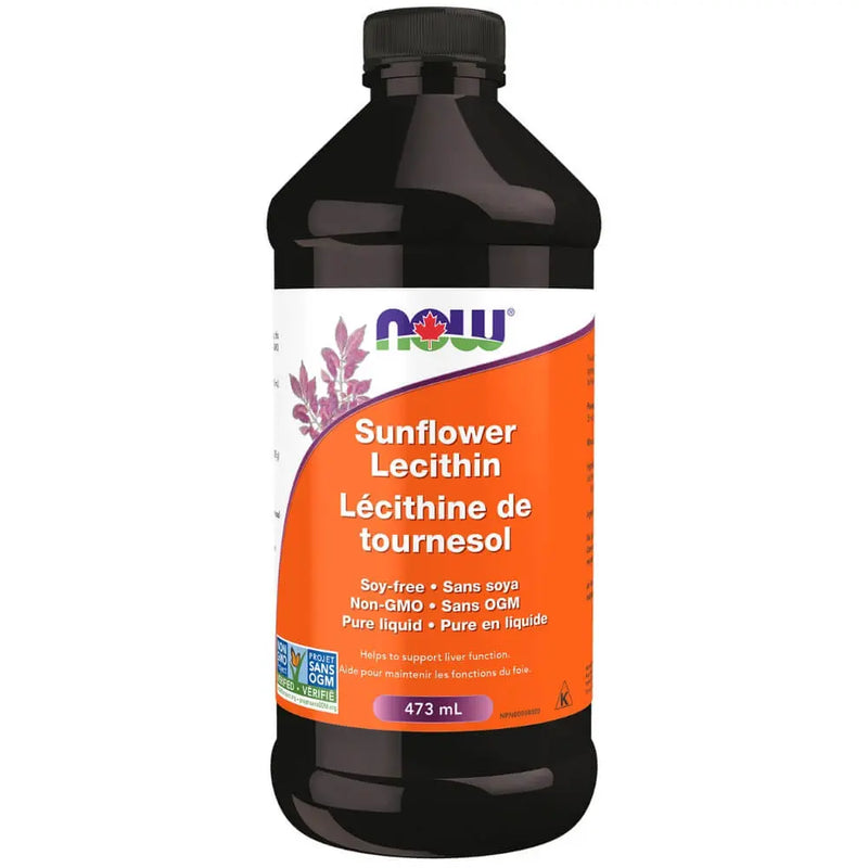 Now - Sunflower Liquid Lecithin Non - GMO 473 mL