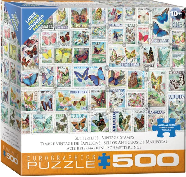 Eurographics - 500 Piece Jigsaw Puzzle - Butterflies