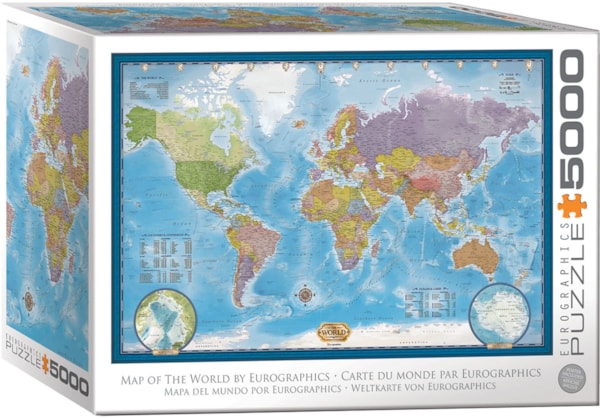 Eurographics - 5000 Piece Jigsaw Puzzle - Map of The World Puzzles
