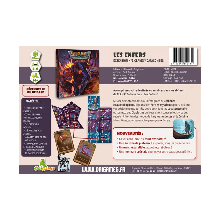 Origames - CLANK!™ CATACOMBES EXTENSION N°2 : LES ENFERS
