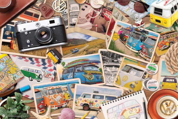 Eurographics - 550 Piece Jigsaw Puzzle - VW Bus | Tin - Road Trips