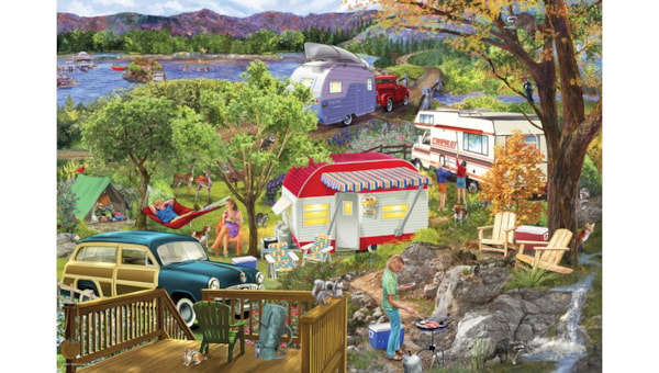 Eurographics - 550 Piece Jigsaw Puzzle - Camper Trail | Tin