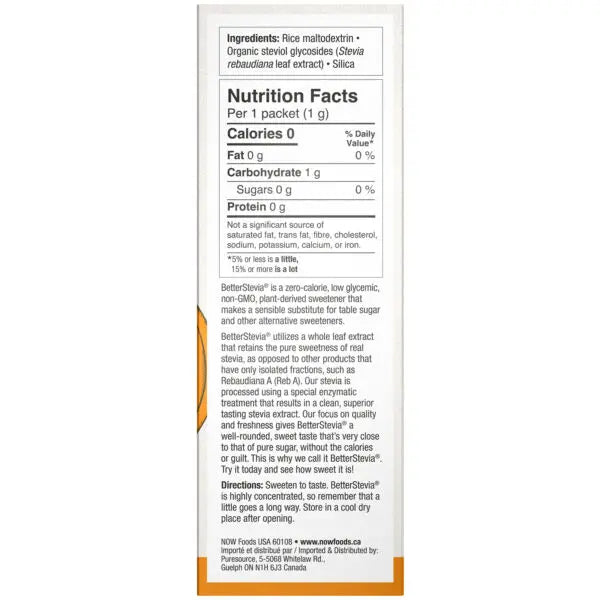 Now - Stevia Extract Packets 1g100