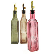Natural Living - Glass Oil & Vinegar Bottle - Pink — glass bottle colour collection; other bottles sold separately.