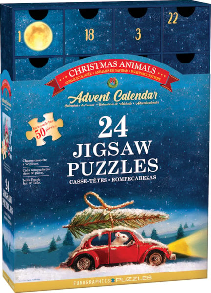 Eurographics - Advent Calendar - Christmas Animals | 24 Jigsaw Puzzles