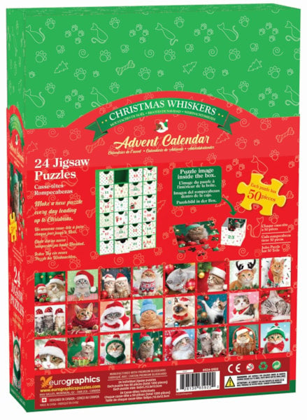Eurographics - Advent Calendar - Christmas Whiskers | 24 Jigsaw Puzzles