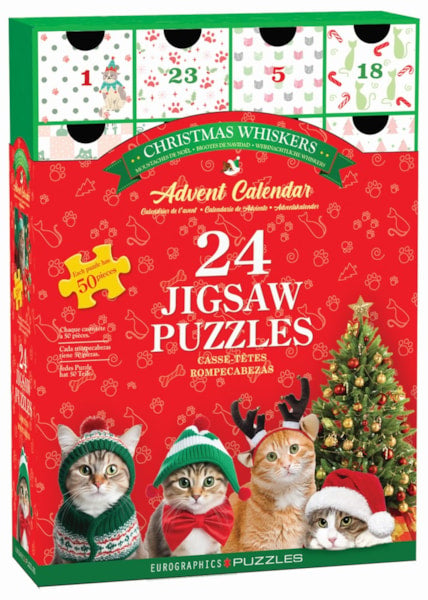 Eurographics - Advent Calendar - Christmas Whiskers | 24 Jigsaw Puzzles