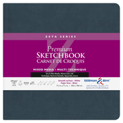 Softcover notebook Zeta: Square 270G white 26 Sheets  (7.5 x 7.5 in)