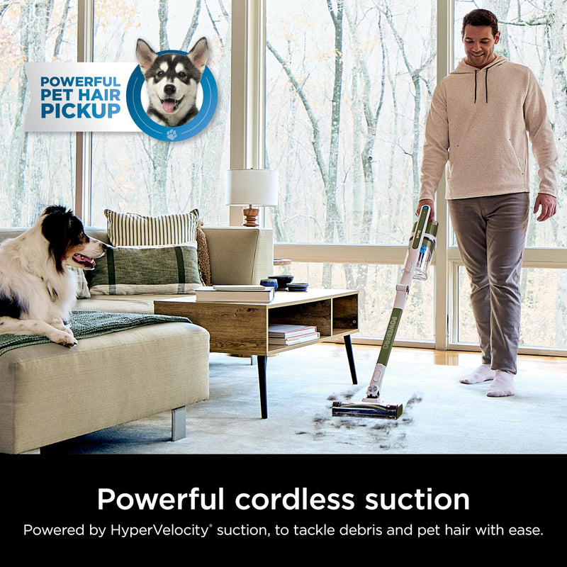Shark PowerPro Flex Pet Plus Cordless Vacuum IZ387H, Olive