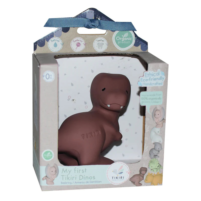 TIKIRI - T-REX NATURAL RUBBER TOY 3.5"H