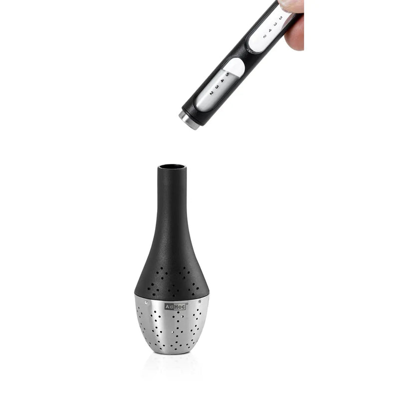 Browne - ADHOC SANTEA Boule à thé avec sablier, 1,6 × 8,5 po / 4 × 21,5 cm Noir
