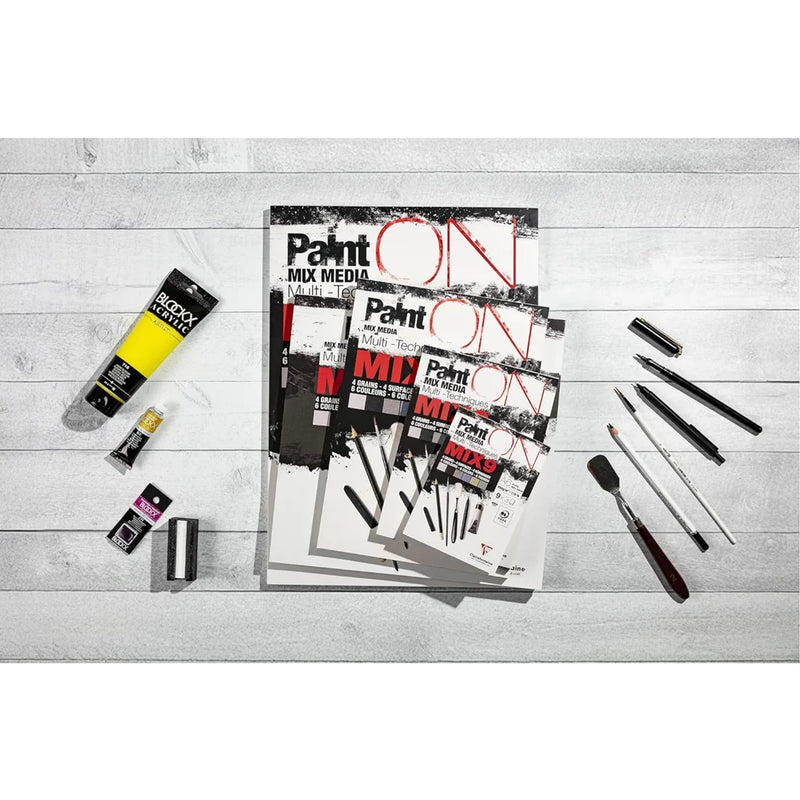 Clairefontaine - Paint'On Drawing pad Mix 27S (9X3S) Ass.A5 250g