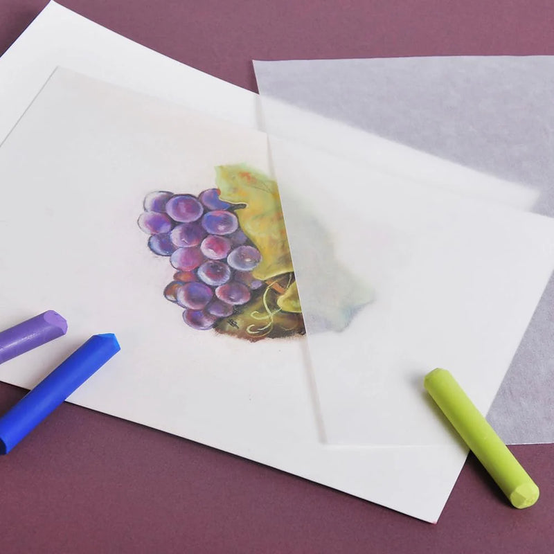 Clairefontaine - Pastelmat Pad N°3 360g White 12 Sheets 11.8x15.75in