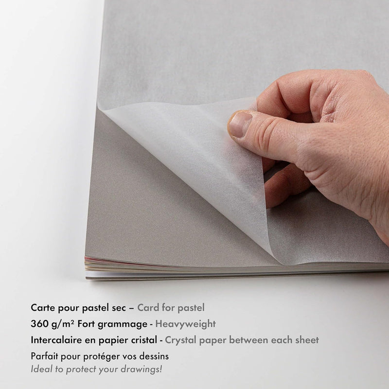 Pastelmat Pad N°7 360G  Anthracite  12 Sheets (9.4 x 11.8 in)