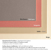 Pastelmat Pad N°7 360G  Anthracite 12 Sheets (11.8 x 15.7 in)