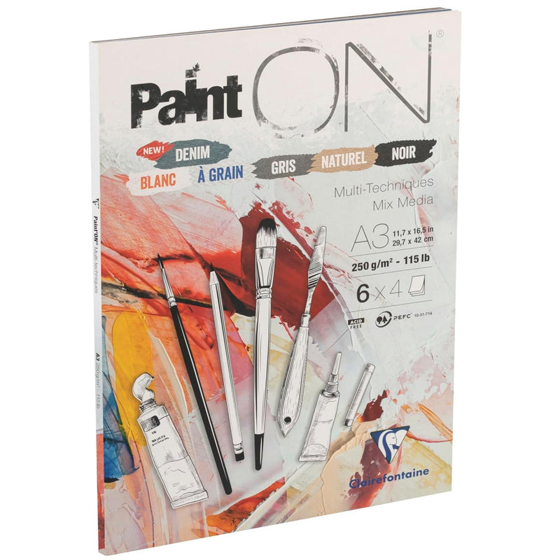 Paint'On 250G N°6 assorted Pad 24 sheets A3 (11.7 x 16.5 in)