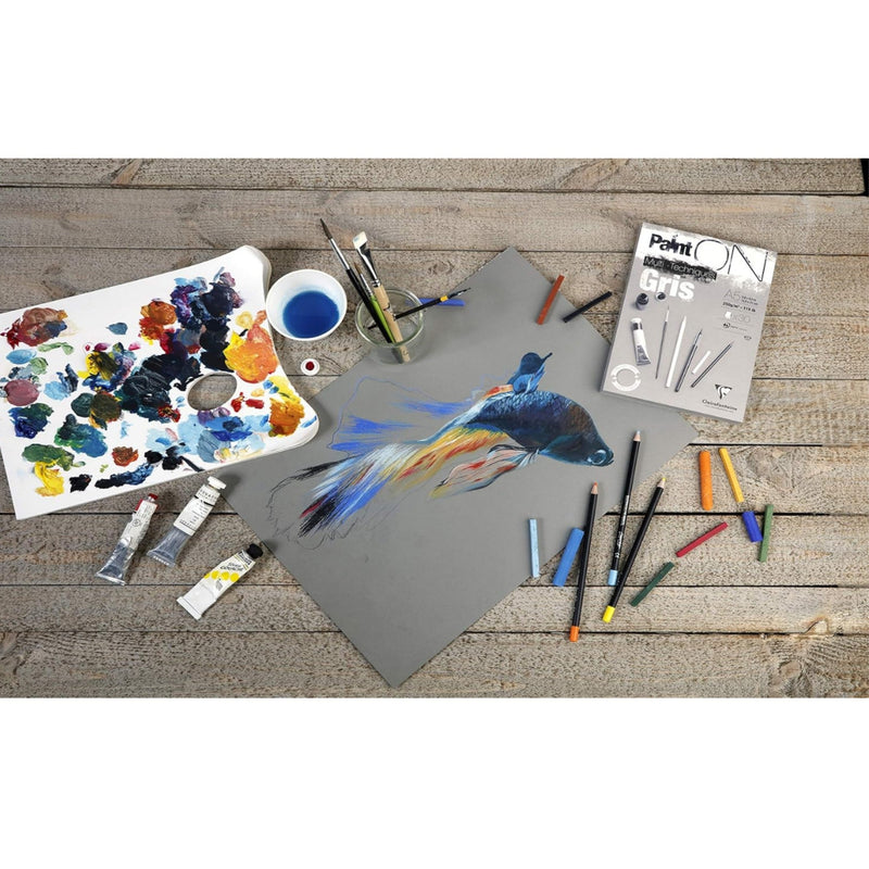 Painting on Gray 250G  30 sheets A3  (11.7 x 16.5 in)