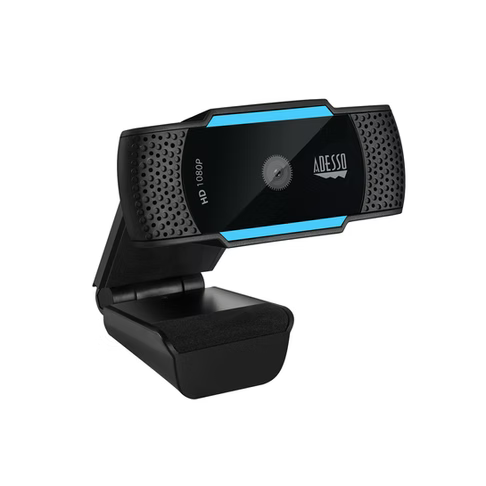 Adesso - 1080P (2.0 Megapixel), H.264,  Auto focus Webcam with build in Dual Microphone & Privacy Shutter
