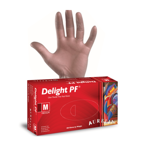 Belmonda - Gloves/Gant Vinyl  DELIGHT PF Smooth/SP Vinyle Lisse 38229 (100 Box)  XL/TG