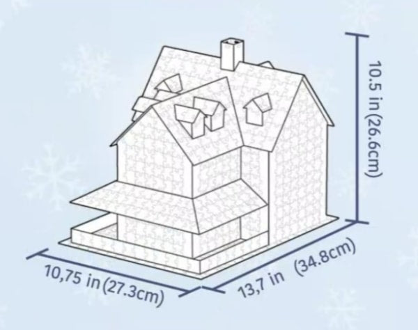 Eurographics - 3D Jigsaw Puzzle - Christmas House