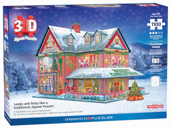 Eurographics - 3D Jigsaw Puzzle - Christmas House