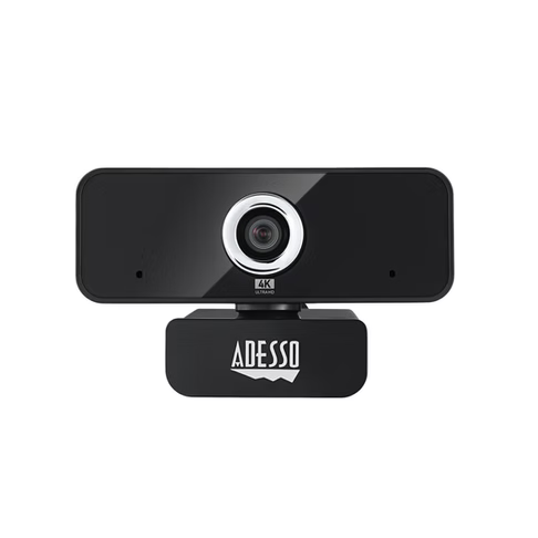Adesso - Webcam CyberTrack 6S 4K (8MP) Ultra HD Manual Focus with built in Microphone & Privacy Shutter - TAA Compliant