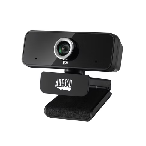Adesso - Webcam CyberTrack 6S 4K (8MP) Ultra HD Manual Focus with built in Microphone & Privacy Shutter - TAA Compliant