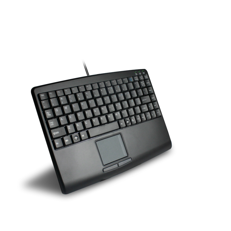Adesso - Adesso Keyboard Wired SlimTouch Mini with Touchpad - Black
