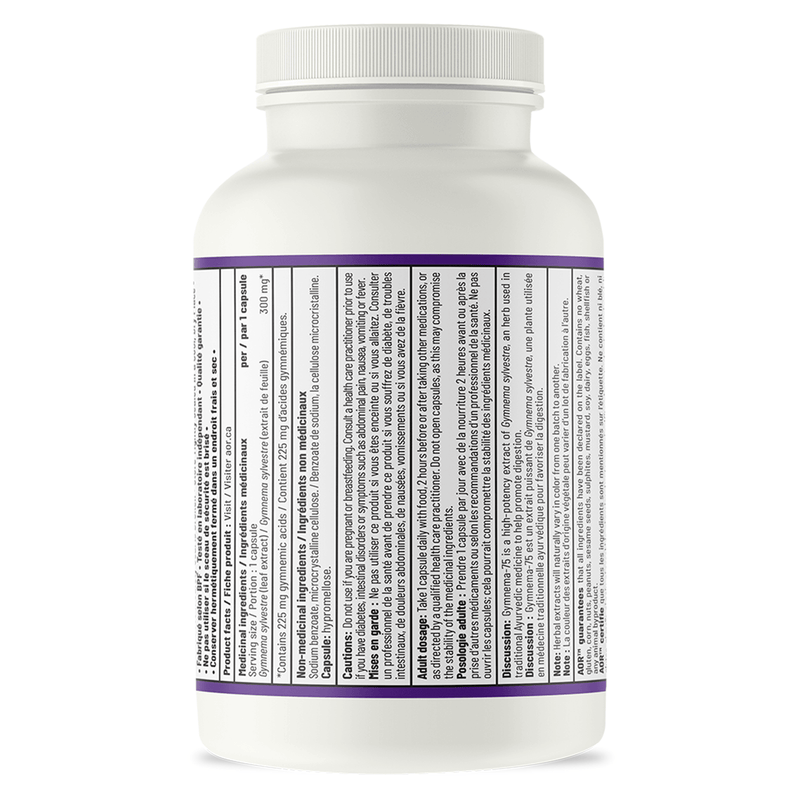 AOR - Gymnema-75 150caps - Limolin 