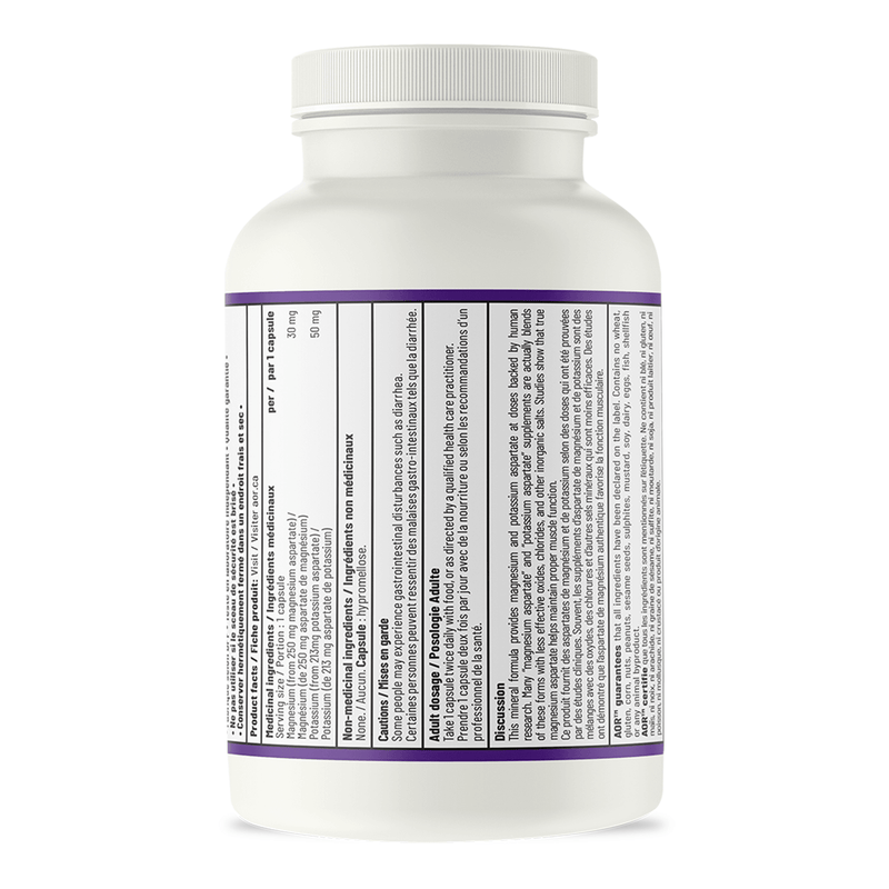 AOR - Magnesium/Potassium Aspartates 120caps - Limolin 