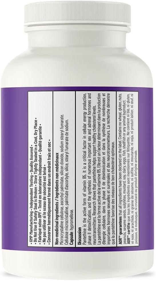 AOR - Pantethine 90s - Active Form of Vitamin B5 Pantothenic Acid - Limolin 