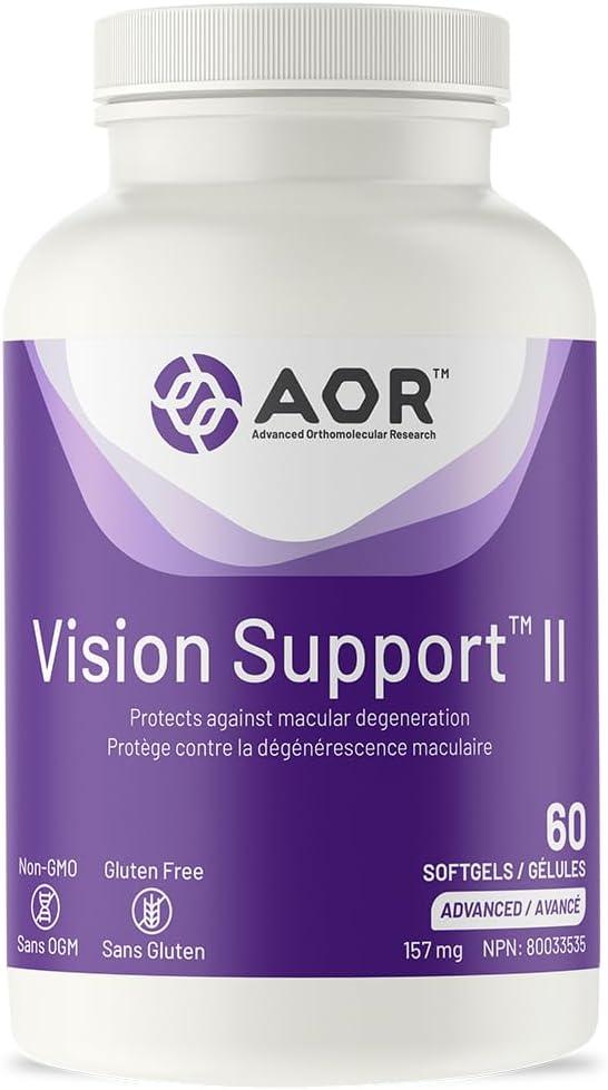 AOR - Vision Support II 60caps - Reduce Your Risk of Age-Related Macular Degeneration - Limolin 