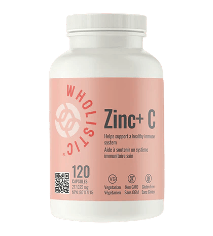 AOR - Wholistic Zinc + C 217mg 120 Capsules - Limolin 