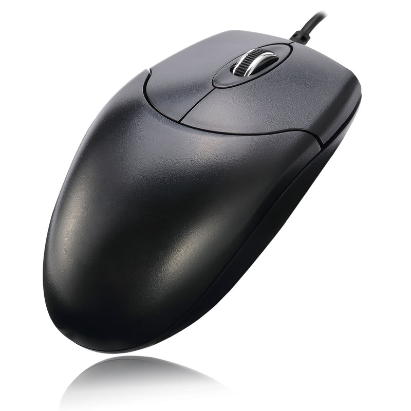 Adesso - Mouse Wired HC-3003US 3 Buttons optical scroll up to 1000dpi PC/Mac - Black - Limolin 