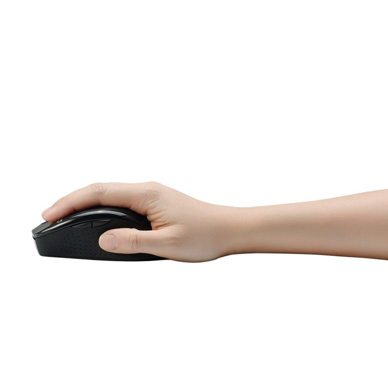 Adesso - Mouse Wireless Ergonomic M20B 6 Button up to 1600dpi PC/Mac - Black - Limolin 