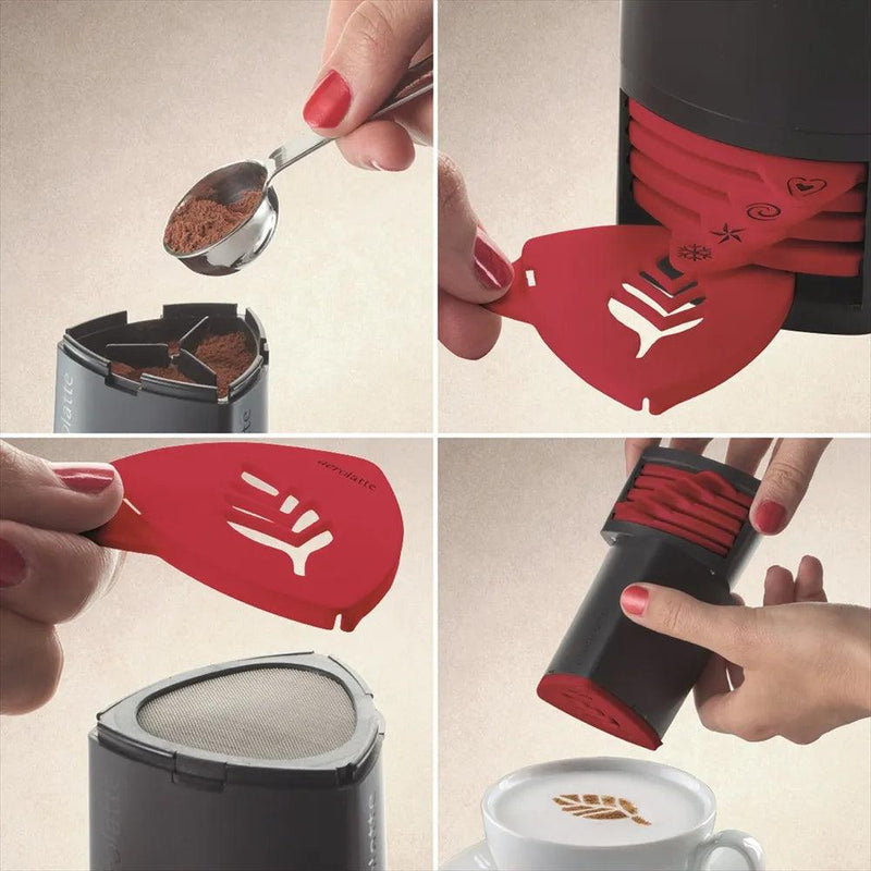 Aerolatte - Cappuccino Artist 6 Stencil Designs - Limolin 