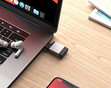 Alogic - Adapter USB-C Male to DisplayPort Female 2K HD - Space Grey - Limolin 
