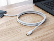 Alogic - Charge & Sync USB-C to USB-C Cable 6ft Elements Pro 480Mbps - White - Limolin 