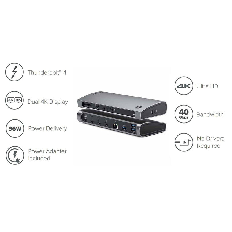 Alogic - Docking Station - Thunderbolt 4 BLAZE - Limolin 