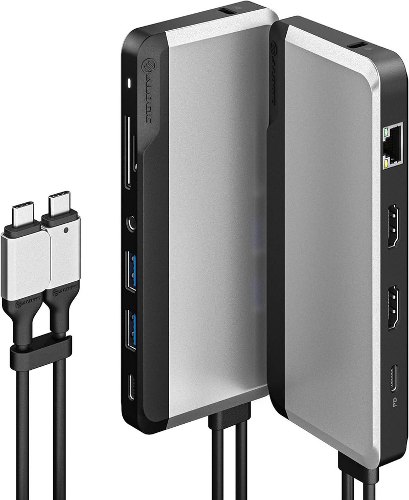 Alogic - Docking Station - USB-C Dual Display 10-in-1 Super Dock - Limolin 