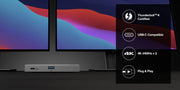 Alogic - Docking Station - USB-C- Space Grey - TB4H3TB - Limolin 