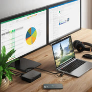 Alogic - Docking Station - USB-C or USB-A Dual Monitor - Black - Limolin 
